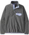 Patagonia Women's Lightweight Synchilla Snap-T Fleece Pullover (25455) nickel w/pale periwinkle