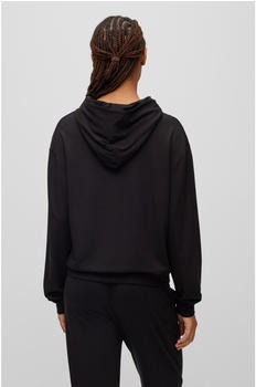 Hugo Relaxed-Fit Loungewear-Hoodie mit Silikon-Logo Style Style Shuffle Hoodie (50490594) schwarz