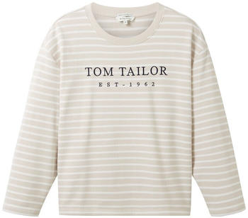 Tom Tailor Sweatshirt (1038179) grey offwhite stripe