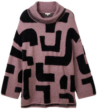 Tom Tailor Plus Pullover (1040029) lilac geometric knit pattern