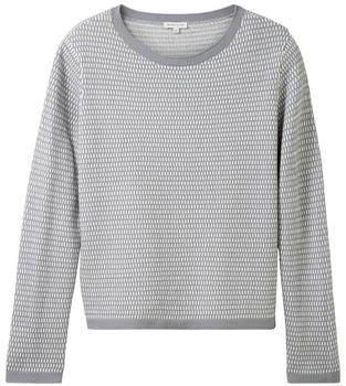 Tom Tailor Pullover (1039316) grey offwhite structure
