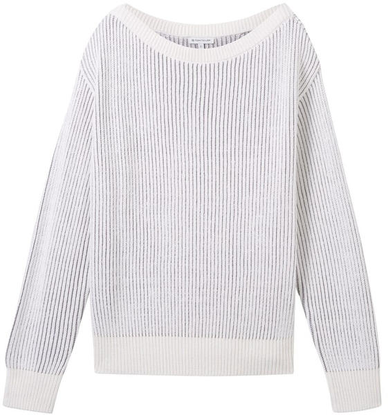 Tom Tailor Pullover (1039995) offwhite grey structure