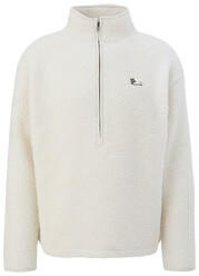 S.Oliver Sweatshirt aus Teddy (2135208) beige/weiß