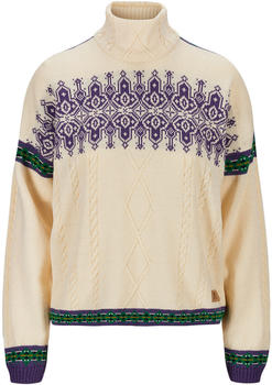 Dale of Norway Aspøy Sweater (95361) off white/dark purple/bright green