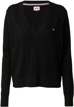 Tommy Hilfiger Essential Vneck Sweater (DW0DW16535) black
