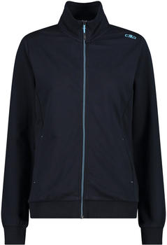 CMP Leichtes Damen-Sweatshirt mit durchgehendem Reißverschluss (32D8006) black blue