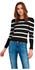 Only Sweater Sally Puff (15251029) black/stripes cloud dancer