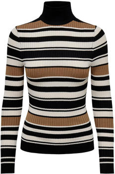 Only Karol Stretch Sweater (15165075) black/stripes whitecap gray/toasted coco mix