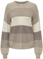 ONLY Strickpullover "ONLATIA L/S STRIPE PULLOVER KNT NOOS" Viskosemischung, regular
