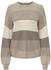 Onlatia L/S Stripe Pullover Knt Noos (15220044) feather gray
