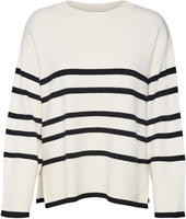 Vero Moda Rundhalspullover "VMSABA LS O-NECK STRIPE PULLOVER GA NOOS" mit