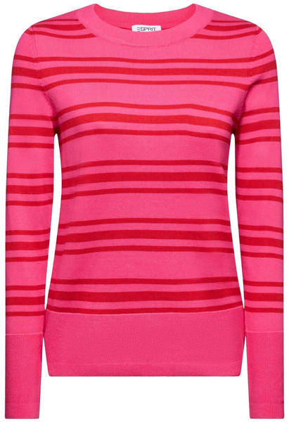 Esprit Gestreiftes Sweatshirt mit Rundhalsausschnitt (994EE1I308) pink fuchsia