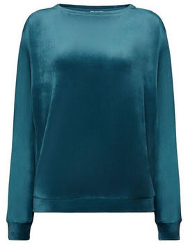 Esprit Loungewear-Sweatshirt aus Samt (103EF1Y301) petrol blue