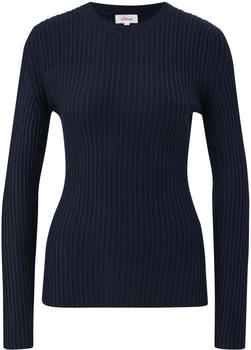 S.Oliver Rippstrickpullover aus Viskosemix (2145866) navy