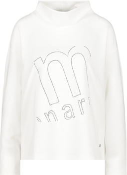 Monari Sweatshirt mit tonigem Satin (807584) off-white
