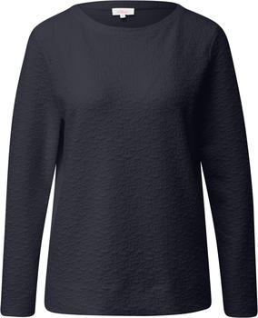 S.Oliver Strukturmuster Sweatshirt (2155852) navy