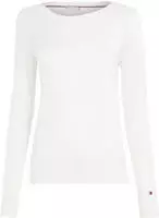 Tommy Hilfiger Strickpullover "CO JERSEY STITCH V-NECK SWEATER" mit Tommy...