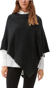 S.Oliver Poncho aus Baumwollmix (2119753) schwarz
