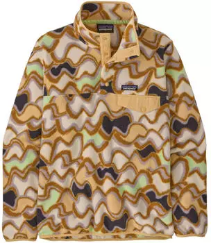 Patagonia Women's Lightweight Synchilla Snap-T Fleece Pullover (25455) small currents: natural