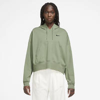 Nike DM6417, NIKE Damen Kapuzensweat W NSW JRSY OS PO HOODIE OIL GREEN/BLACK female