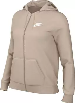 Nike Sportswear Club Fleece FZ W Hoodie (DQ5471) sanddrift/white