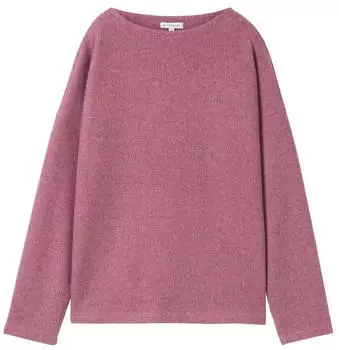 Tom Tailor Geripptes Sweatshirt (1043168) pink velvet melange