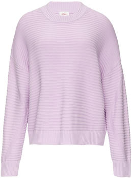 S.Oliver Oversized Strickpullover mit Strukturdetails (2154764.4703) lila