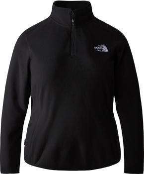 The North Face 100 Glacier Fleece mit 1/4-langem RV in Übergröße für Damen (NF0A856U) tnf black/npf