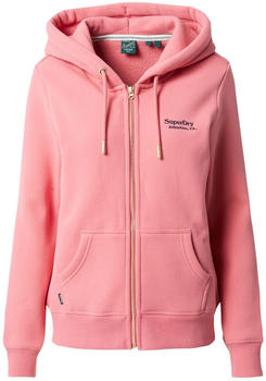 Superdry Essential Logo Full Zip Sweatshirt (W2012047A) pink