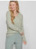 Vila Viril V-neck L/s Knit Top - Noos (14042769) OilGreen/DetailMelange