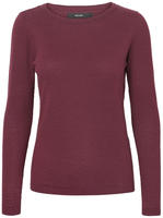 Vero Moda Rundhalspullover "VMCARE STRUCTURE LS O-NECK BLOUSE" aus Bio-Baumwolle