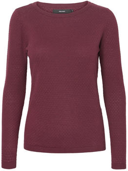 Vero Moda Vmcare Structure Ls O-neck Blouse Ganoos (10136644) winetasting