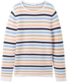 Tom Tailor Pullover (1016350) peach blue ottoman stripe
