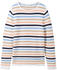 peach blue ottoman stripe