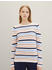 Tom Tailor Pullover (1016350) peach blue ottoman stripe