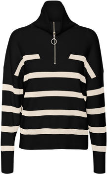 Vero Moda VMSaba Stripe Highneck (10269246) Black/StripesBirch