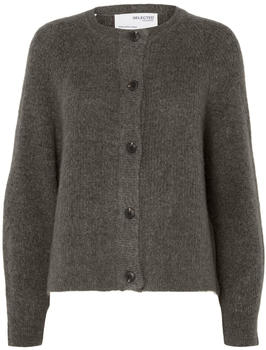 Selected Lulu Short Cardigan (16074481-MediumGreyMelange)