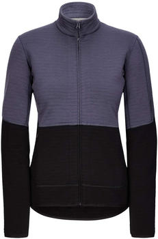 Icebreaker Merino 400 Realfleece Descender Long Sleeve Zip graphite/black/cb