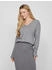Vila Viril V-neck L/s Knit Top - Noos (14042769) MediumGreyMelange