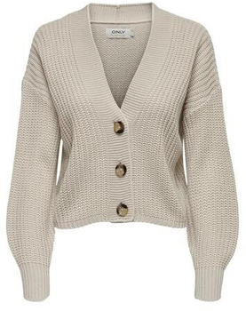 Only Onlcarol Nice L/S Cardigan Knt Noos (15211521) pumice stone