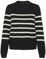 Vero Moda Rundhalspullover "VMSABA PLAIN LS O-NECK PULLOVER GA NOOS"