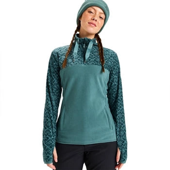 Roxy Sayna Half Zip Fleecejacke sea pine roxy gram tonal