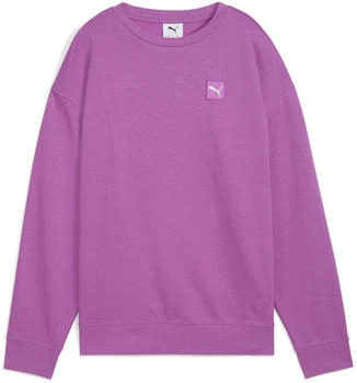 Puma Essentials Elevated Comfort French Terry Crew Sweatshirt wild berry