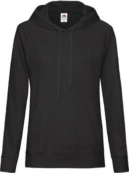 Fruit of the Loom Lady-Fit Hooded Sweat schwarz