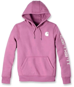 Carhartt Logo Sleeve Graphic Hoodie rosa