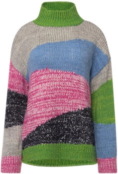Laurasøn Pullover hellblau grau grün pink