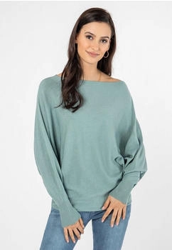 Sublevel Strickpullover Fledermausärmeln grün