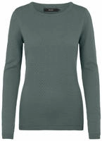 Vero Moda Rundhalspullover "VMCARE STRUCTURE LS O-NECK BLOU NOOS" mit Strukturmuster
