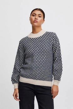 ICHI Strickpullover IHKAMARA LS4 total eclipse 194010