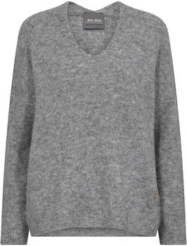Mos Mosh MMThora V-Neck Knit grau meliert